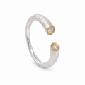 Ring Diamant Lab Grown 0,1ct F-Si teilvergoldet 5µ