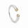 Lab-grown diamond ring, 0.1ct, F-Si, partly gold-plated (5µ)