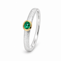 Ring Smaragd teilvergoldet 5µ