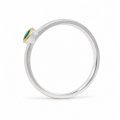 Ring Smaragd teilvergoldet 5µ