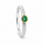 Ring Smaragd teilvergoldet 5µ
