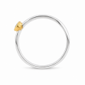 Ring Diamant (Natur) 0,2ct teilvergoldet 5µ
