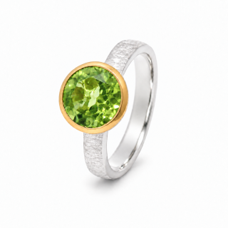Ring Peridot teilvergoldet 5µ