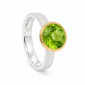 Ring Peridot teilvergoldet 5µ