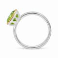 Ring Peridot teilvergoldet 5µ