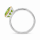 Ring Peridot partly gold-plated 5µ