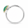 Ring Smaragd (Natur) teilvergoldet 5µ