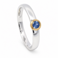Ring Saphir teilvergoldet 5µ