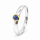 Ring Saphir teilvergoldet 5µ
