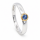 Ring Saphir teilvergoldet 5µ
