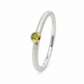Ring Demantoid (Granat) teilvergoldet 5µ