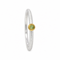 Ring Demantoid (Granat) teilvergoldet 5µ