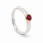 Ring Rubin (Natur) teilvergoldet 5µ