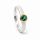 Ring Indigolith Turmalin teilvergoldet 5µ