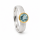 Ring Aquamarin teilvergoldet 5µ