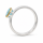Ring Aquamarin teilvergoldet 5µ