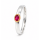 Spinel ring, partly gold-plated 5µ