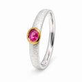 Ring Spinell, teilvergoldet 5µ