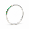 Ring Smaragd teilvergoldet 5µ