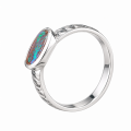 Ring with boulder opal, partly gold-plated 5µ