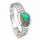 Ring with boulder opal, partly gold-plated 5µ