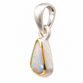 Black Opal Pendant, partly gold-plated (5µ)