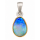 Pendentif en opale noire partiellement plaqué or 5 µ