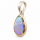 Black Opal Pendant, partly gold-plated (5µ)