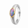 Ring precious opal partly gold-plated 5µ