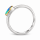 Bague Edelopal partiellement dorée 5µ