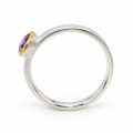 Ring Amethyst teilvergoldet 5µ