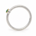 Ring Tsavorit- teilvergoldet 5µ