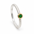 Ring Tsavorite - partly gold-plated 5µ