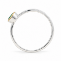 Ring Tsavorit- teilvergoldet 5µ