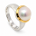 Ring Perle - teilvergoldet 5µ