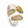 Ring Edelopal teilvergoldet 5µ