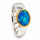 Ring Edelopal teilvergoldet 5µ