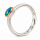 Ring Edelopal teilvergoldet 5µ