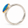 Ring Edelopal teilvergoldet 5µ