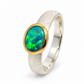 Ring Edelopal teilvergoldet 5µ