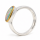 Ring Edelopal teilvergoldet 5µ