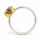 Ring Rohdiamant teilvergoldet 5µ