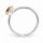 Partially gold-plated garnet ring, 5µ