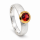 Ring Granat teilvergoldet 5µ