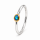 Bague Edelopal partiellement dorée 5µ