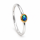 Bague Edelopal partiellement dorée 5µ