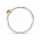 Ring precious opal partly gold-plated 5µ