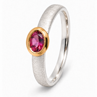 Ring tourmaline partly gold-plated 5µ