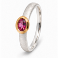 Ring Turmalin teilvergoldet 5µ