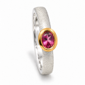 Ring Turmalin teilvergoldet 5µ